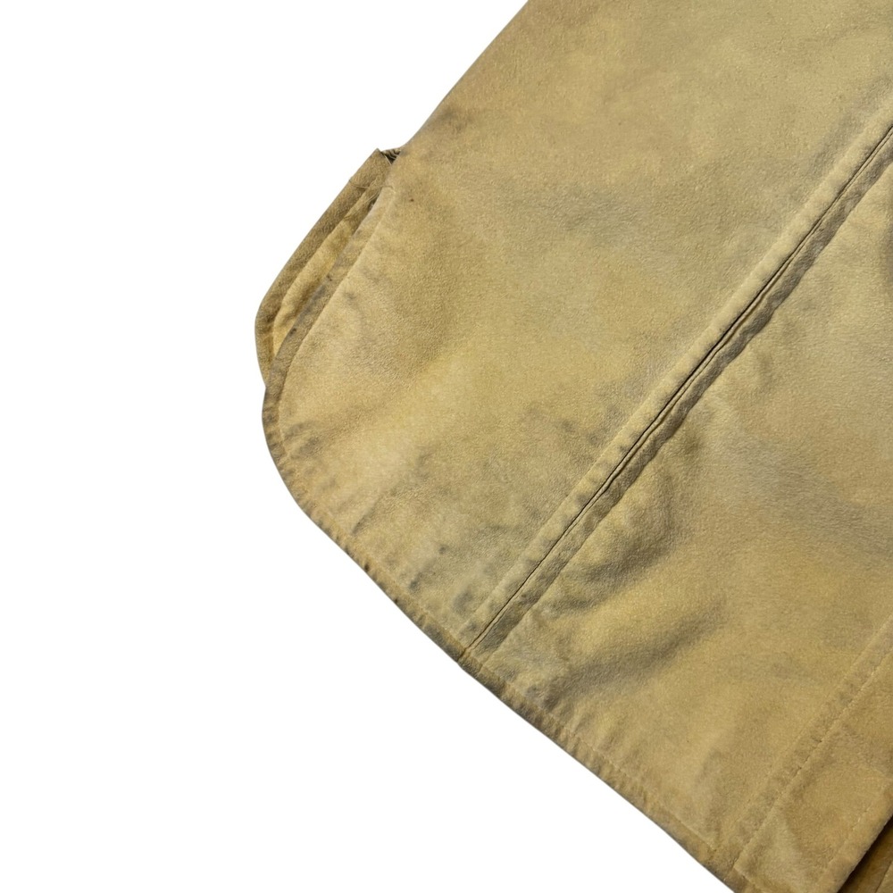 Vtg Sincerely Gidding Jenny Faux Suede Pintuck Shirt Dress Cream 70s Size S-M - Picture 5 of 12